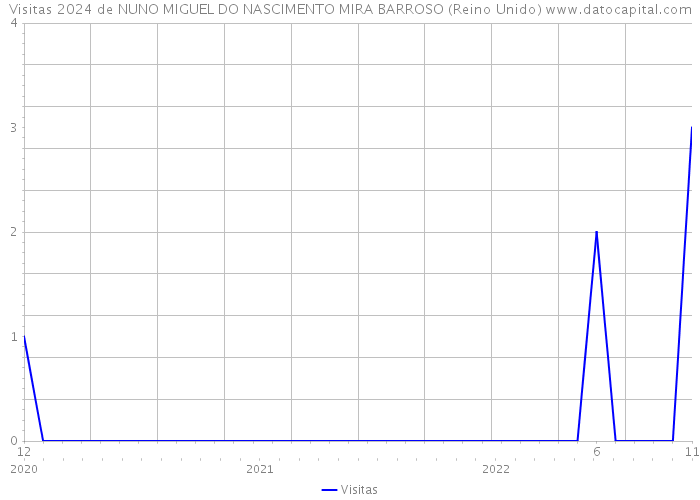 Visitas 2024 de NUNO MIGUEL DO NASCIMENTO MIRA BARROSO (Reino Unido) 