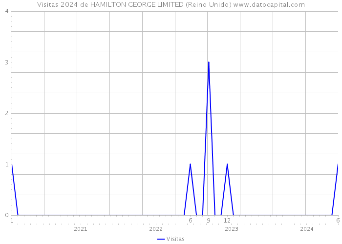 Visitas 2024 de HAMILTON GEORGE LIMITED (Reino Unido) 