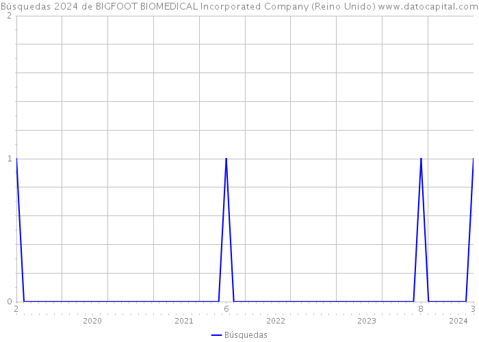 Búsquedas 2024 de BIGFOOT BIOMEDICAL Incorporated Company (Reino Unido) 