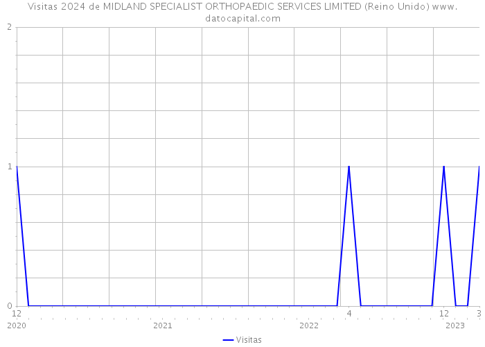 Visitas 2024 de MIDLAND SPECIALIST ORTHOPAEDIC SERVICES LIMITED (Reino Unido) 