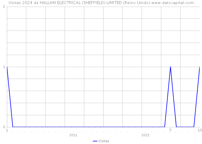 Visitas 2024 de HALLAM ELECTRICAL (SHEFFIELD) LIMITED (Reino Unido) 