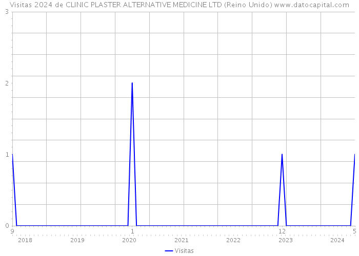 Visitas 2024 de CLINIC PLASTER ALTERNATIVE MEDICINE LTD (Reino Unido) 