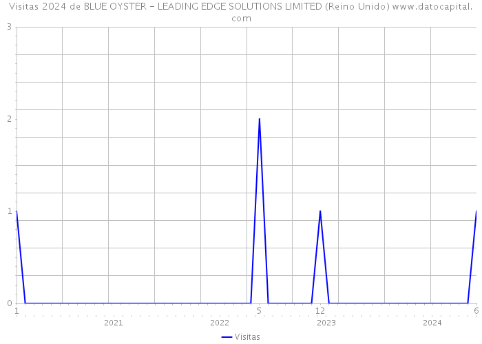 Visitas 2024 de BLUE OYSTER - LEADING EDGE SOLUTIONS LIMITED (Reino Unido) 