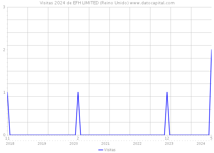 Visitas 2024 de EFH LIMITED (Reino Unido) 