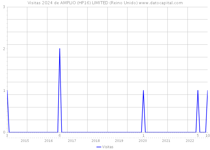 Visitas 2024 de AMPLIO (HP16) LIMITED (Reino Unido) 