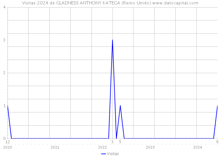 Visitas 2024 de GLADNESS ANTHONY KATEGA (Reino Unido) 