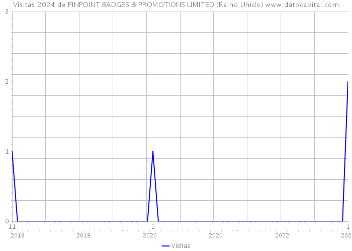 Visitas 2024 de PINPOINT BADGES & PROMOTIONS LIMITED (Reino Unido) 