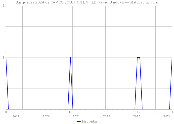 Búsquedas 2024 de CAMCO SOLUTION LIMITED (Reino Unido) 