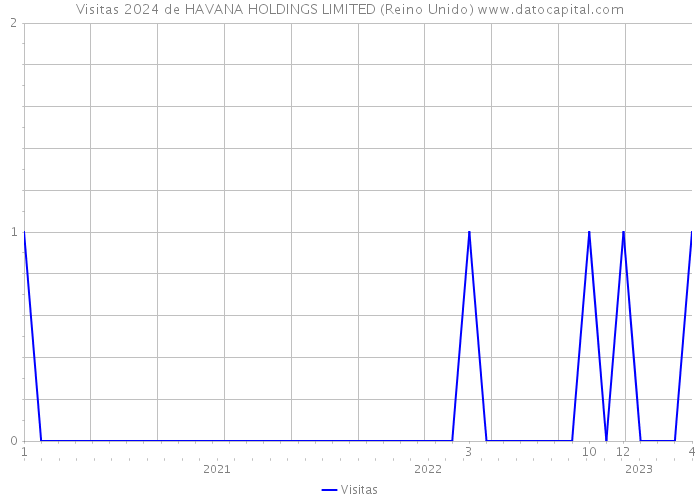 Visitas 2024 de HAVANA HOLDINGS LIMITED (Reino Unido) 