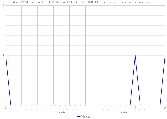 Visitas 2024 de B. & K. PLUMBING AND HEATING LIMITED (Reino Unido) 