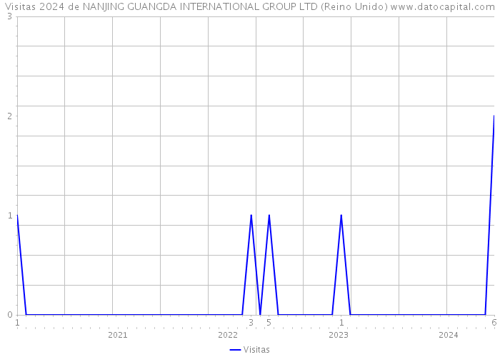 Visitas 2024 de NANJING GUANGDA INTERNATIONAL GROUP LTD (Reino Unido) 