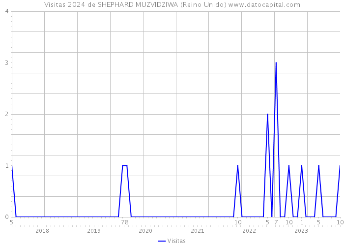 Visitas 2024 de SHEPHARD MUZVIDZIWA (Reino Unido) 