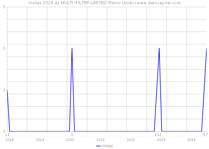 Visitas 2024 de MULTI-FILTER LIMITED (Reino Unido) 