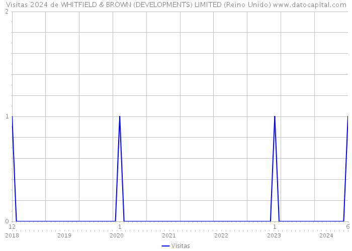 Visitas 2024 de WHITFIELD & BROWN (DEVELOPMENTS) LIMITED (Reino Unido) 