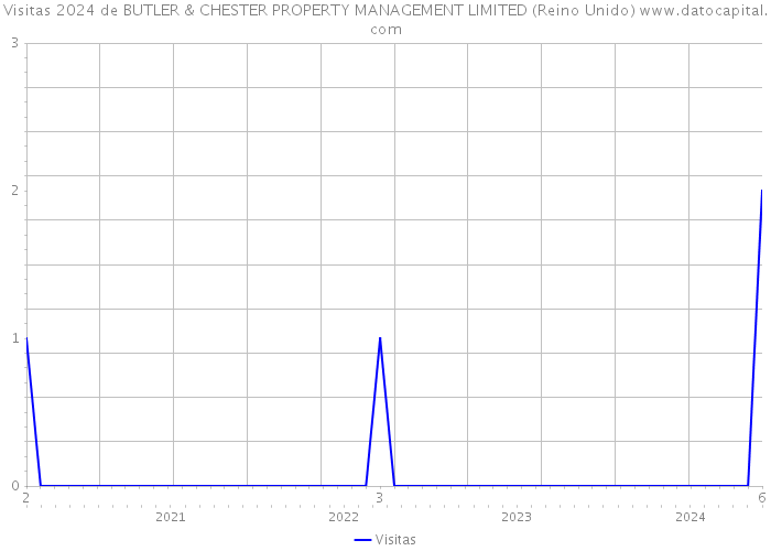 Visitas 2024 de BUTLER & CHESTER PROPERTY MANAGEMENT LIMITED (Reino Unido) 