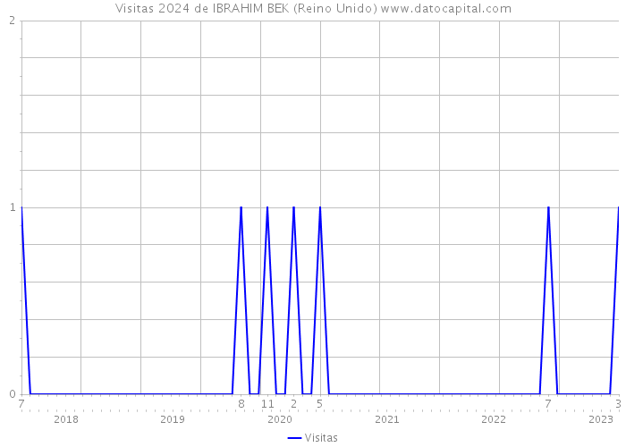 Visitas 2024 de IBRAHIM BEK (Reino Unido) 