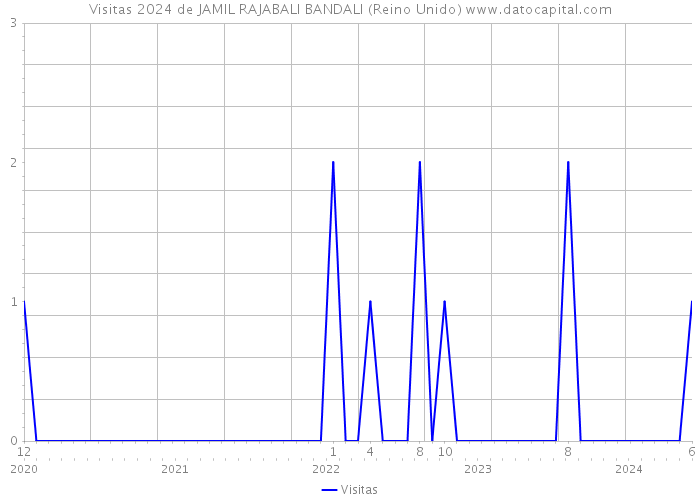 Visitas 2024 de JAMIL RAJABALI BANDALI (Reino Unido) 