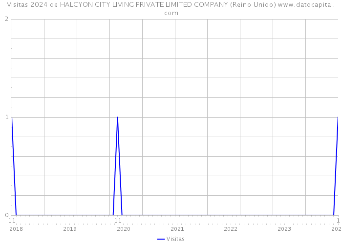 Visitas 2024 de HALCYON CITY LIVING PRIVATE LIMITED COMPANY (Reino Unido) 