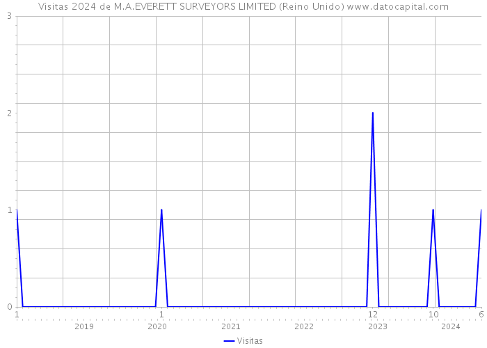 Visitas 2024 de M.A.EVERETT SURVEYORS LIMITED (Reino Unido) 