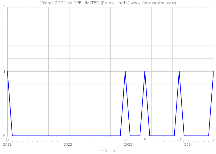 Visitas 2024 de YPE LIMITED (Reino Unido) 