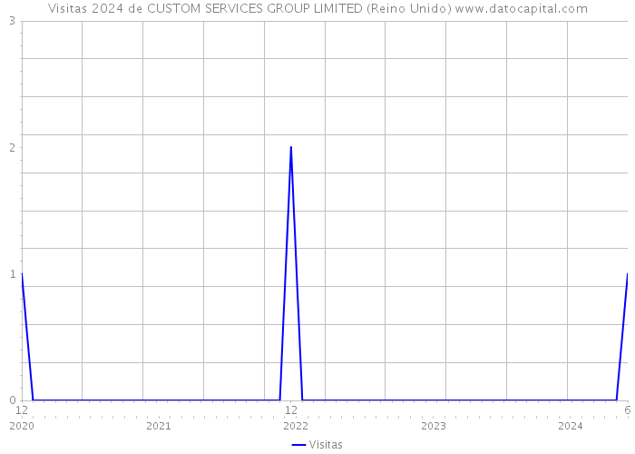 Visitas 2024 de CUSTOM SERVICES GROUP LIMITED (Reino Unido) 