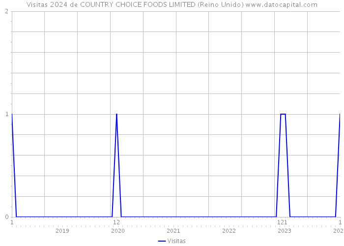 Visitas 2024 de COUNTRY CHOICE FOODS LIMITED (Reino Unido) 
