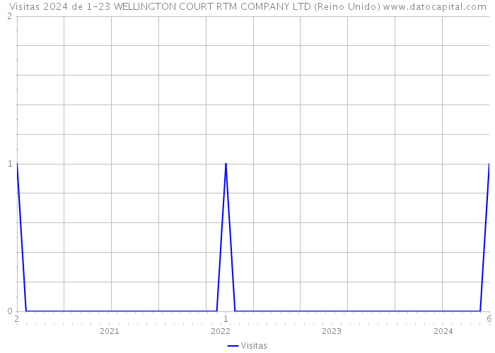 Visitas 2024 de 1-23 WELLINGTON COURT RTM COMPANY LTD (Reino Unido) 