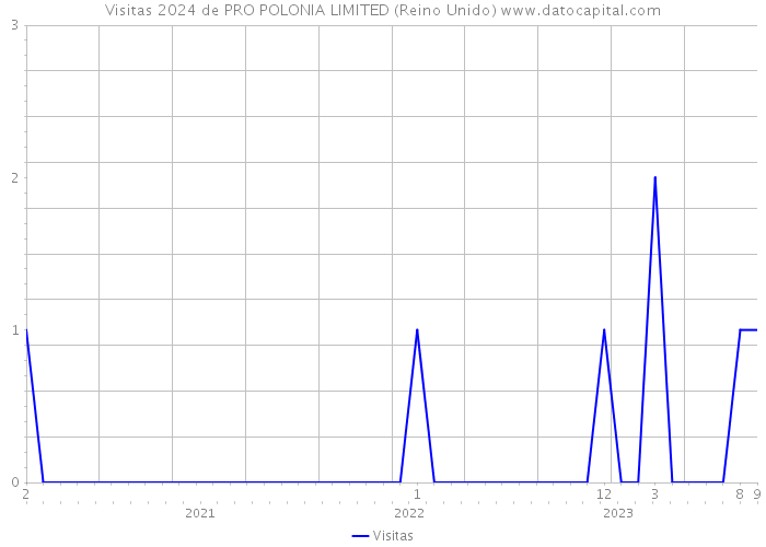 Visitas 2024 de PRO POLONIA LIMITED (Reino Unido) 