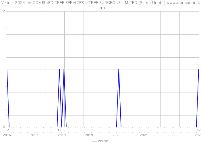 Visitas 2024 de COMBINED TREE SERVICES - TREE SURGEONS LIMITED (Reino Unido) 