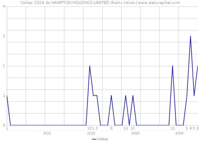 Visitas 2024 de HAMPTON HOLDINGS LIMITED (Reino Unido) 