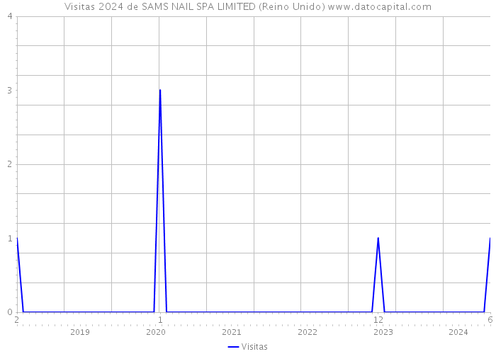 Visitas 2024 de SAMS NAIL SPA LIMITED (Reino Unido) 