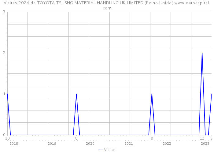 Visitas 2024 de TOYOTA TSUSHO MATERIAL HANDLING UK LIMITED (Reino Unido) 
