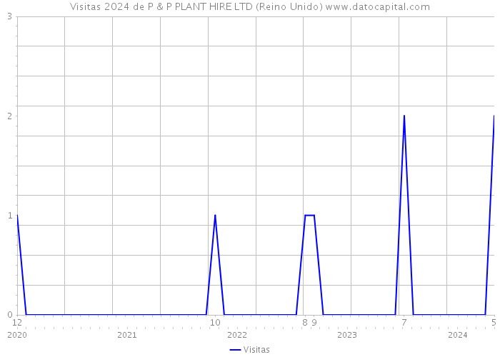 Visitas 2024 de P & P PLANT HIRE LTD (Reino Unido) 