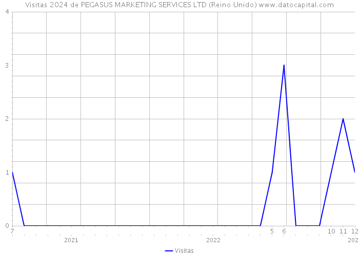 Visitas 2024 de PEGASUS MARKETING SERVICES LTD (Reino Unido) 