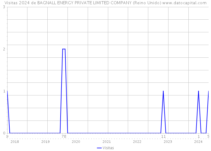 Visitas 2024 de BAGNALL ENERGY PRIVATE LIMITED COMPANY (Reino Unido) 