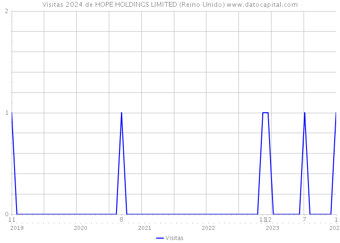 Visitas 2024 de HOPE HOLDINGS LIMITED (Reino Unido) 