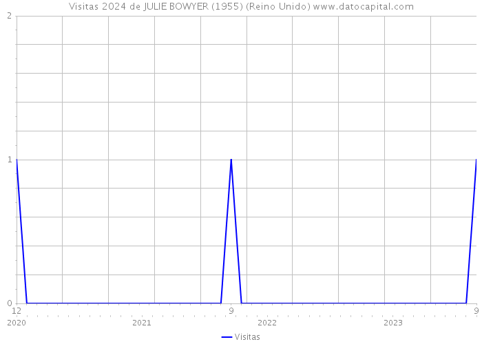 Visitas 2024 de JULIE BOWYER (1955) (Reino Unido) 