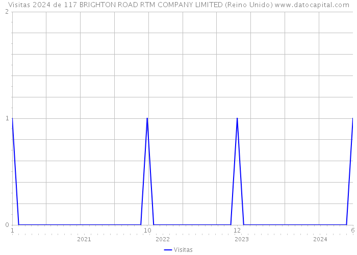 Visitas 2024 de 117 BRIGHTON ROAD RTM COMPANY LIMITED (Reino Unido) 