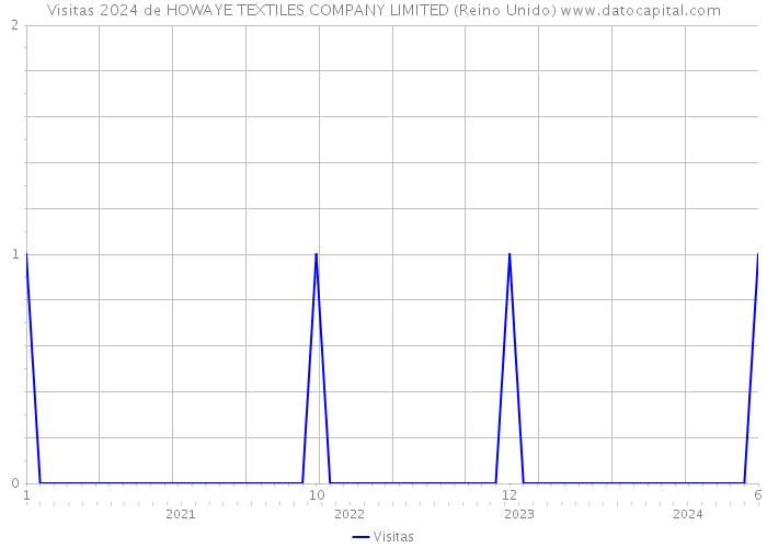 Visitas 2024 de HOWAYE TEXTILES COMPANY LIMITED (Reino Unido) 