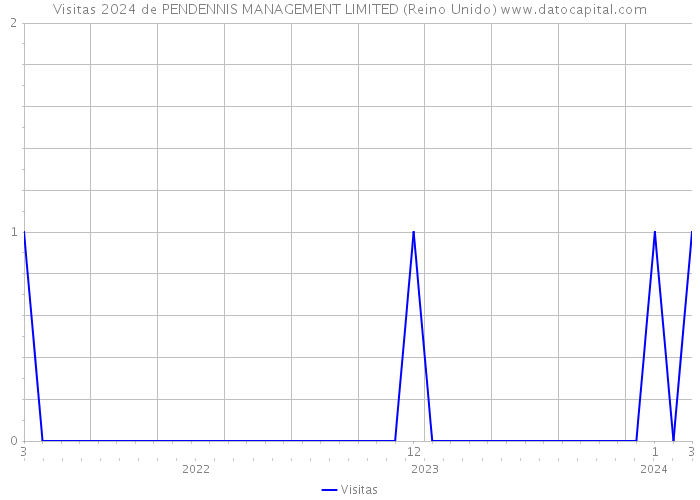 Visitas 2024 de PENDENNIS MANAGEMENT LIMITED (Reino Unido) 