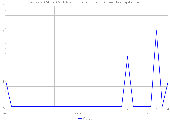 Visitas 2024 de AMUDA SHEIDU (Reino Unido) 