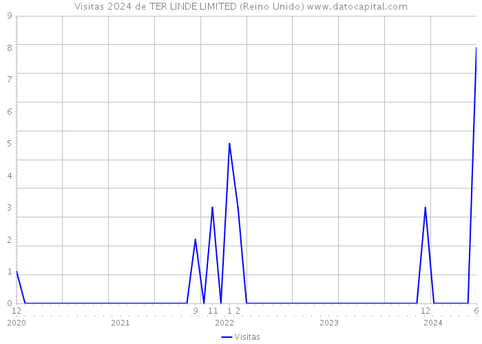 Visitas 2024 de TER LINDE LIMITED (Reino Unido) 