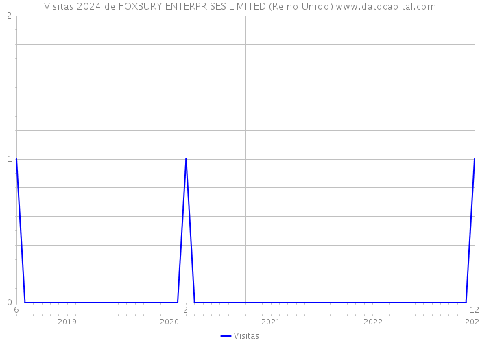 Visitas 2024 de FOXBURY ENTERPRISES LIMITED (Reino Unido) 