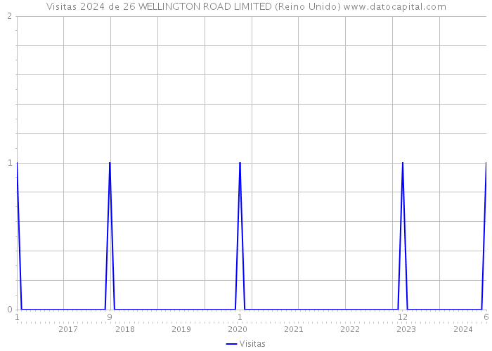 Visitas 2024 de 26 WELLINGTON ROAD LIMITED (Reino Unido) 