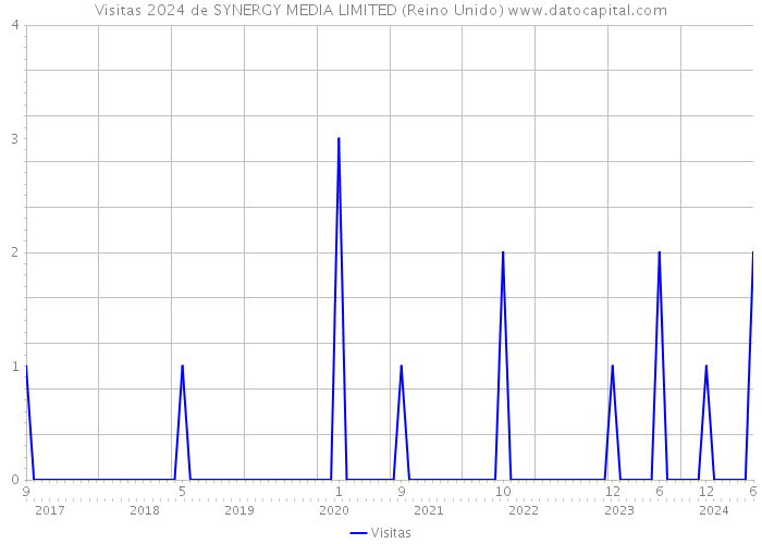 Visitas 2024 de SYNERGY MEDIA LIMITED (Reino Unido) 