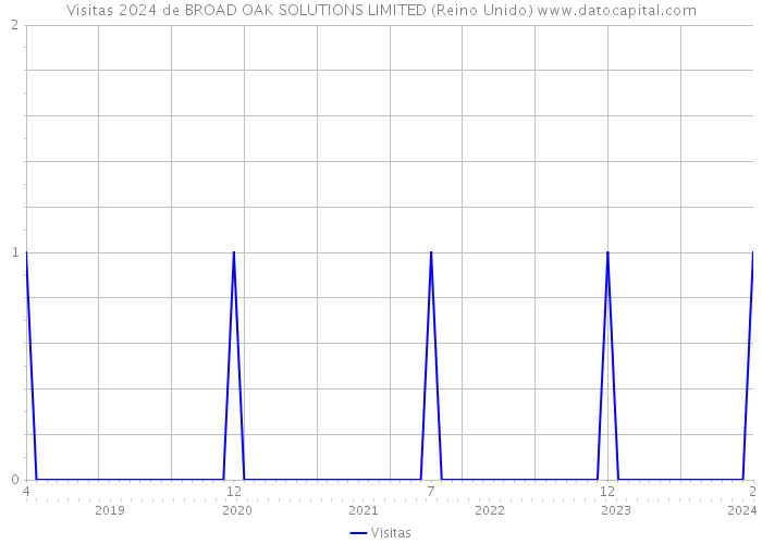 Visitas 2024 de BROAD OAK SOLUTIONS LIMITED (Reino Unido) 