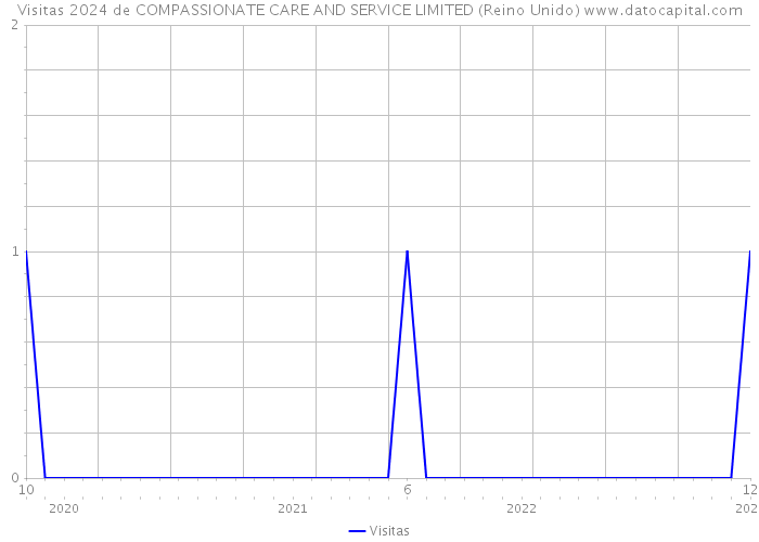 Visitas 2024 de COMPASSIONATE CARE AND SERVICE LIMITED (Reino Unido) 