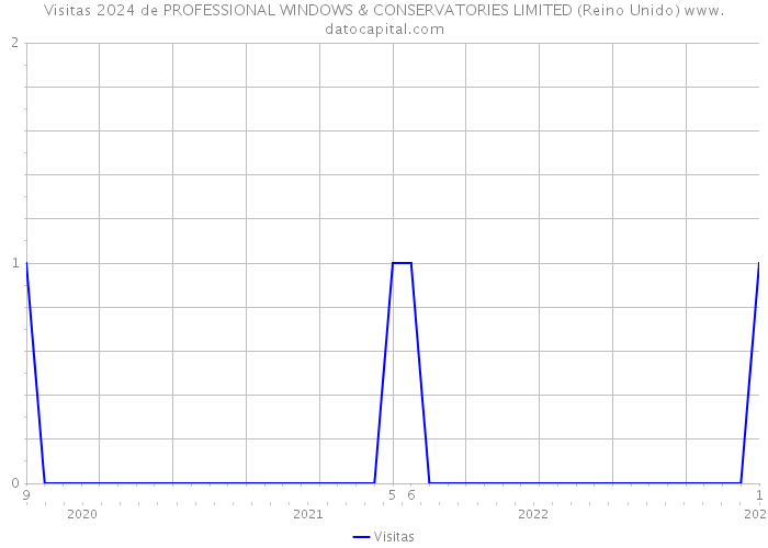 Visitas 2024 de PROFESSIONAL WINDOWS & CONSERVATORIES LIMITED (Reino Unido) 