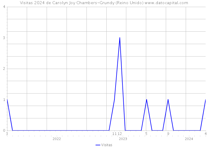 Visitas 2024 de Carolyn Joy Chambers-Grundy (Reino Unido) 