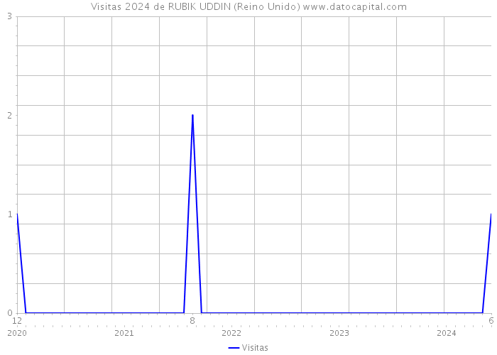 Visitas 2024 de RUBIK UDDIN (Reino Unido) 